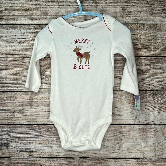 🆕 Carters Festive Baby Onesie with Red Tutu Pants size 3-6 months - Picture 2 of 8